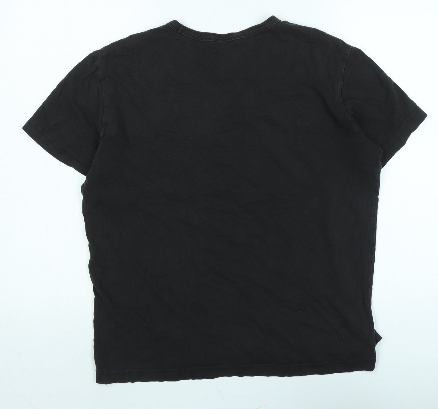 Champion Womens Black Cotton Basic T-Shirt Size S Crew Neck