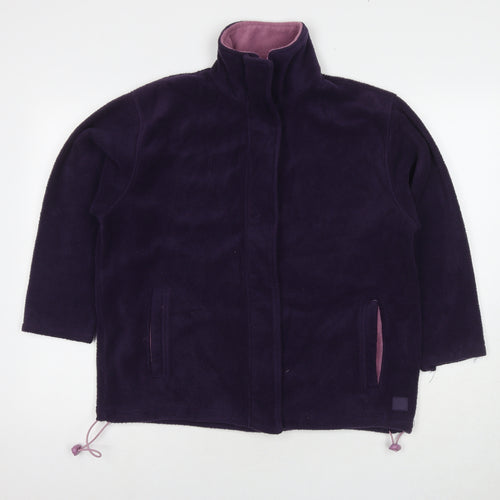 Classic Collection Womens Purple Jacket Size M Zip