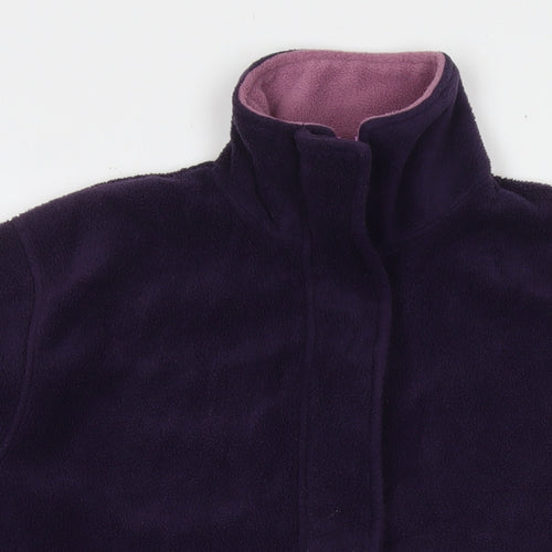 Classic Collection Womens Purple Jacket Size M Zip