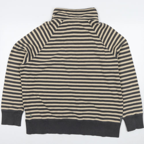 Joules Womens Brown Striped Cotton Pullover Sweatshirt Size 18 Pullover