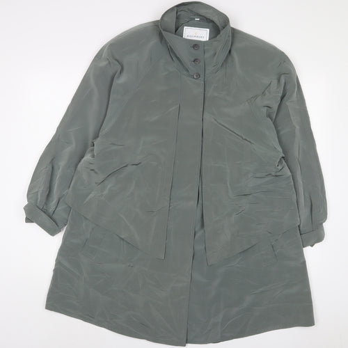 Aquabury Womens Green Jacket Size M Button