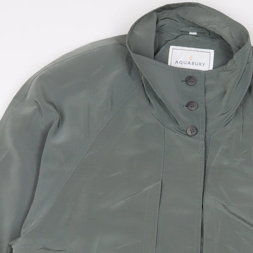 Aquabury Womens Green Jacket Size M Button