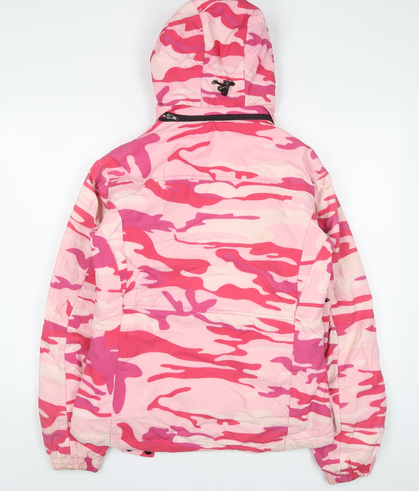 Surfanic Womens Pink Camouflage Ski Jacket Coat Size M Zip