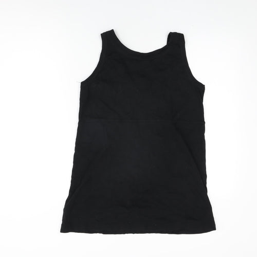 Cecil Womens Black Cotton Basic Tank Size L Round Neck