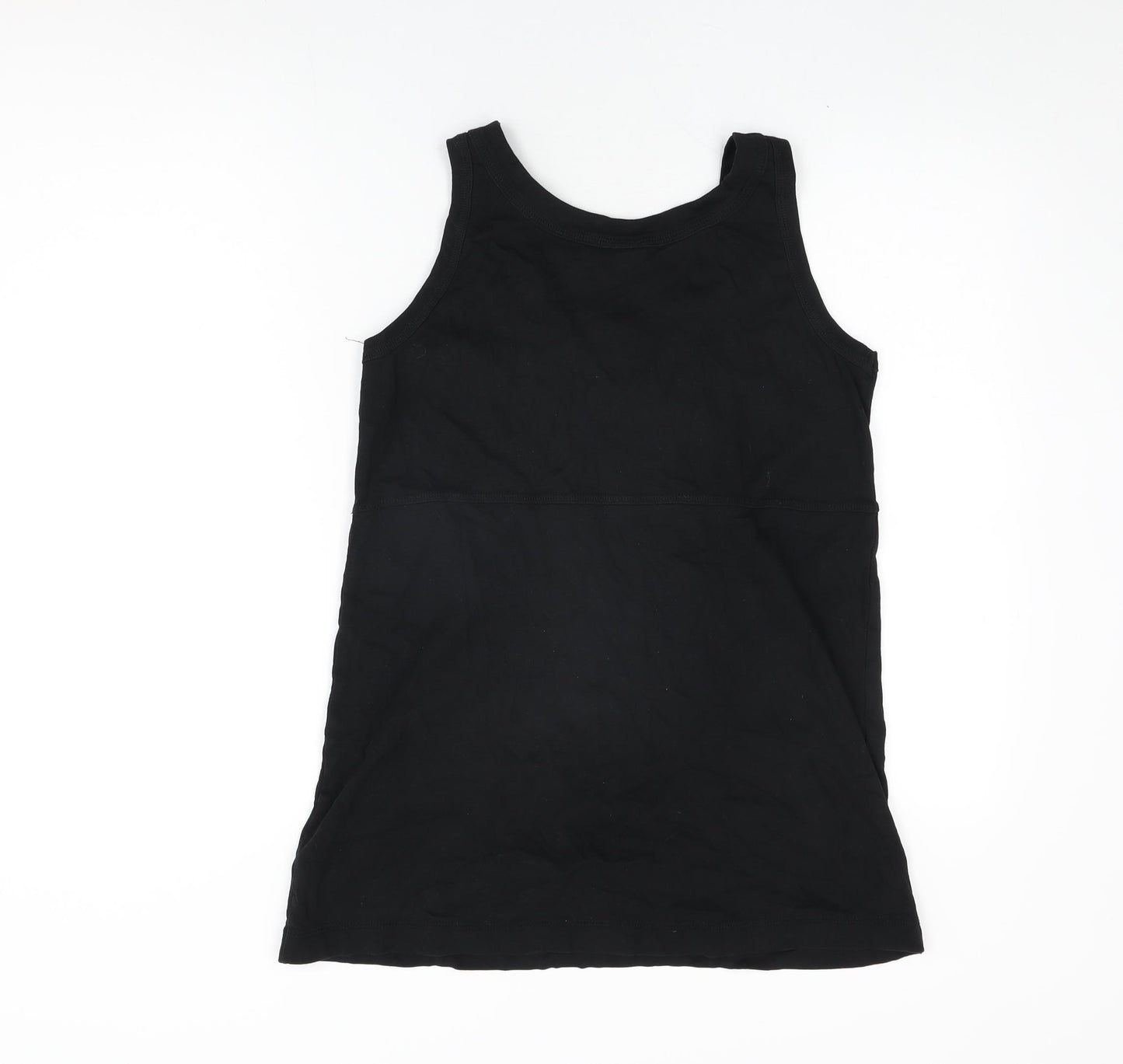 Cecil Womens Black Cotton Basic Tank Size L Round Neck