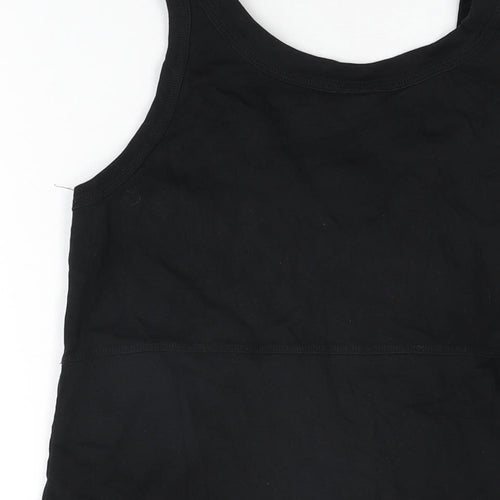 Cecil Womens Black Cotton Basic Tank Size L Round Neck