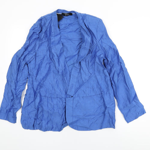 Q'Neel Womens Blue Jacket Size 16