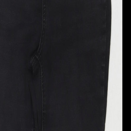 TU Womens Black Cotton Skinny Jeans Size 12 L25 in Regular Zip