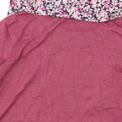 Blue Harbour Womens Pink Polyester Basic Blouse Size 18 Round Neck