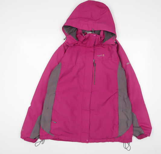 Regatta Womens Pink Jacket Size 16 Zip - Zip Pockets