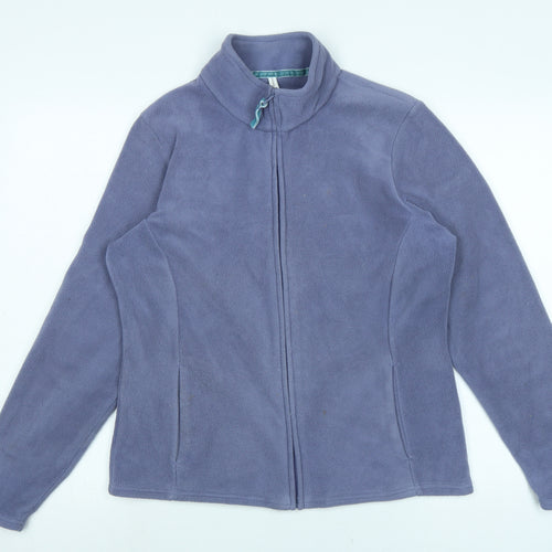 Marks and Spencer Womens Purple Jacket Size 16 Zip