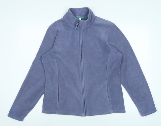 Marks and Spencer Womens Purple Jacket Size 16 Zip