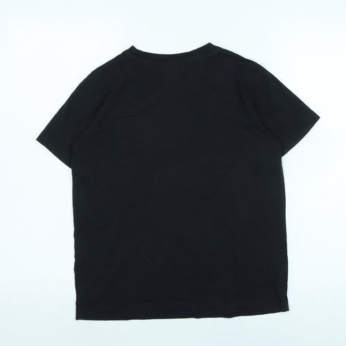 Champion Womens Black Cotton Blend Basic T-Shirt Size S Crew Neck - Champion