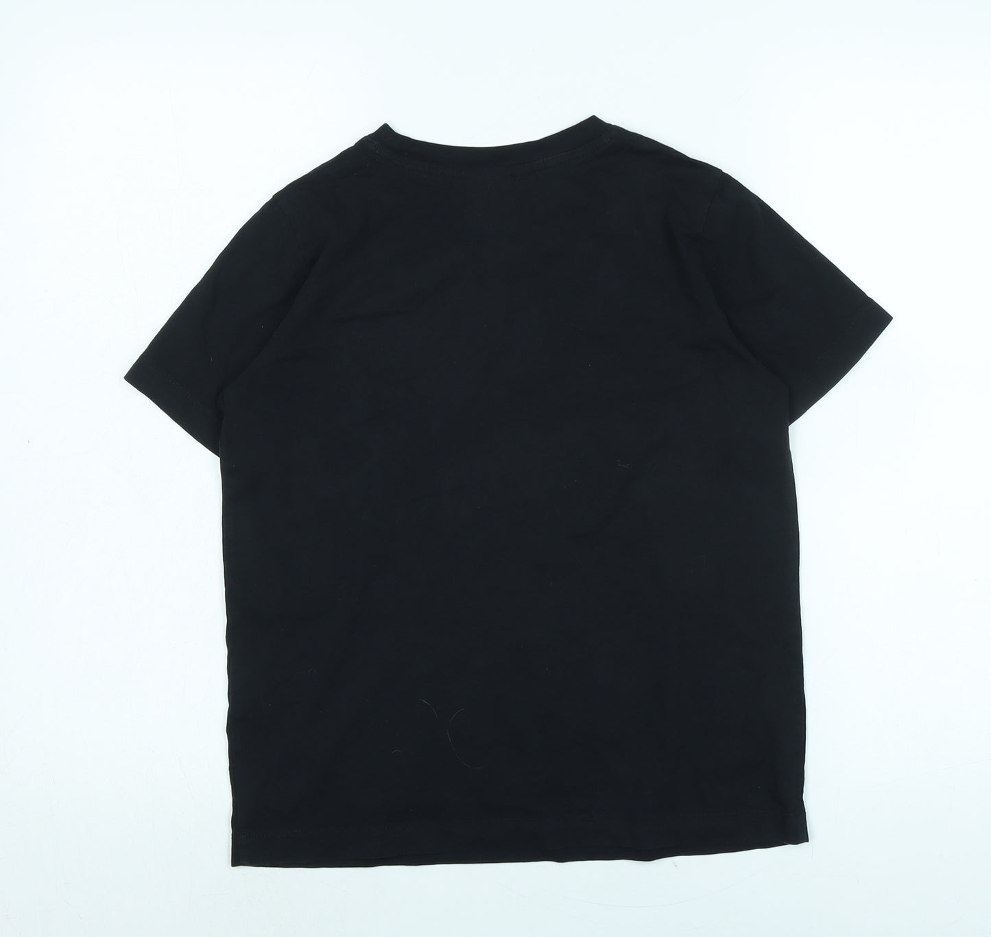 Champion Womens Black Cotton Blend Basic T-Shirt Size S Crew Neck - Champion