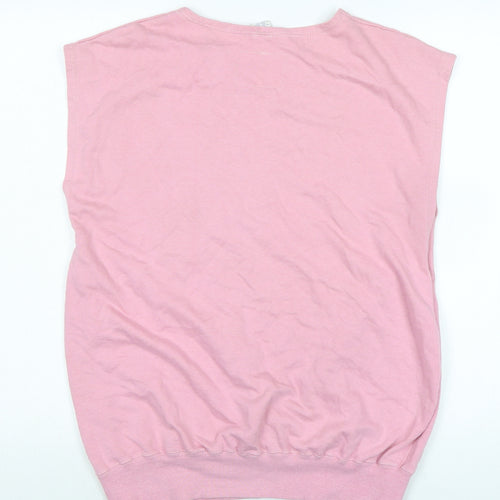 Champion Womens Pink Cotton Basic Tank Size XL Boat Neck - Champion