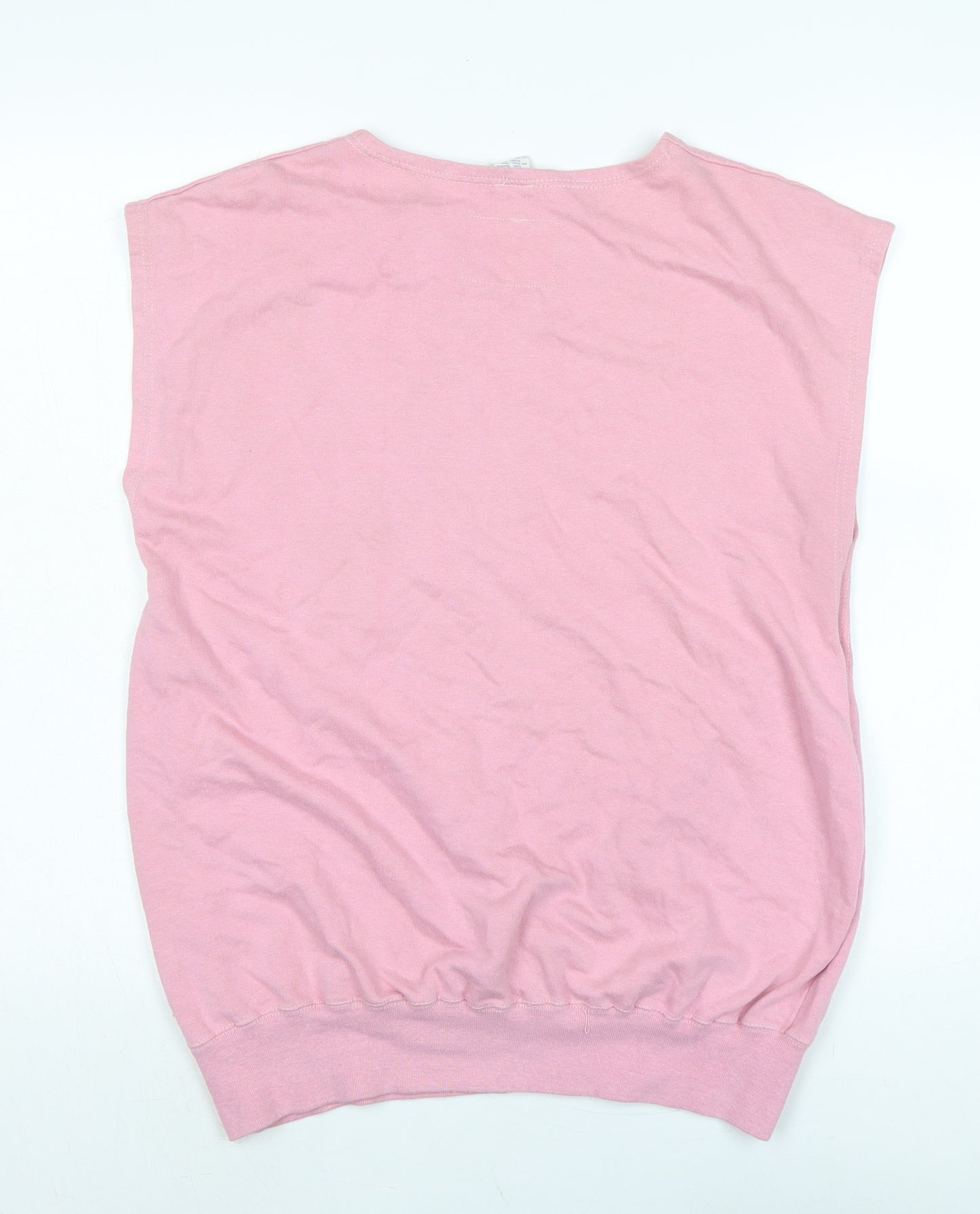 Champion Womens Pink Cotton Basic Tank Size XL Boat Neck - Champion