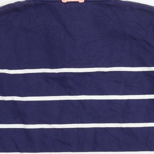 Crew Clothing Womens Blue Striped Cotton Pullover Sweatshirt Size 18 Pullover