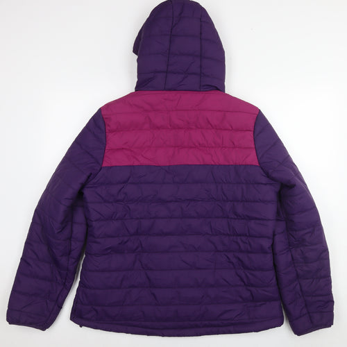 Peter Storm Womens Purple Quilted Jacket Size 16 Zip