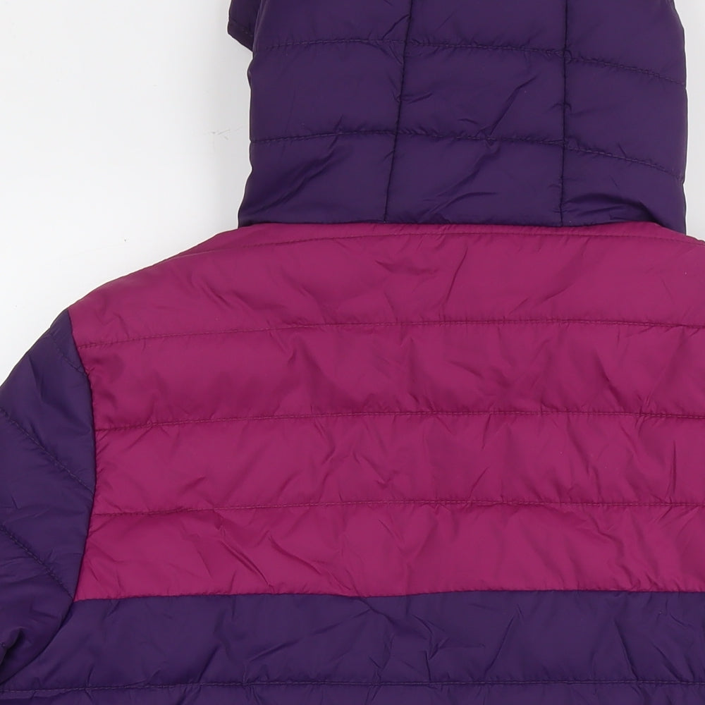 Peter Storm Womens Purple Quilted Jacket Size 16 Zip