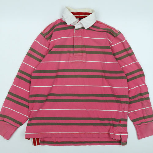 Boden Womens Pink Cotton Basic Polo Size S Collared - Boden