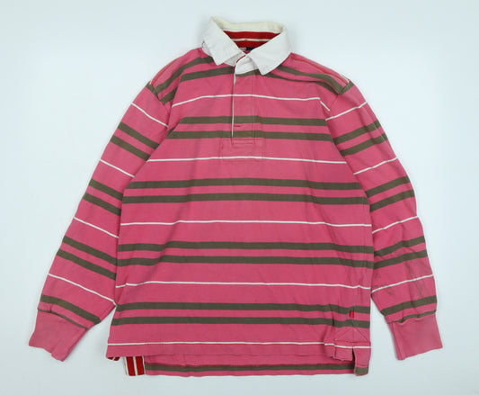 Boden Womens Pink Cotton Basic Polo Size S Collared - Boden