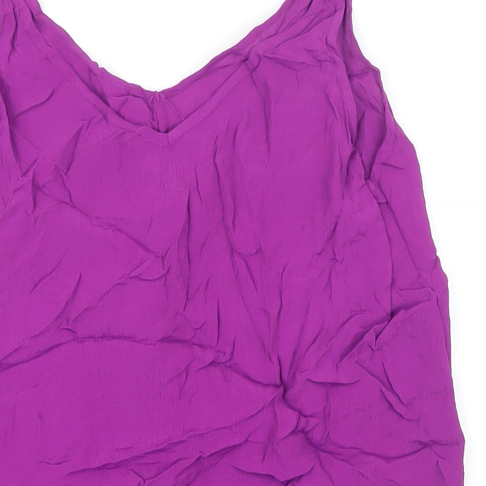 BiBA Womens Purple Viscose Camisole Blouse Size 10 Sweetheart