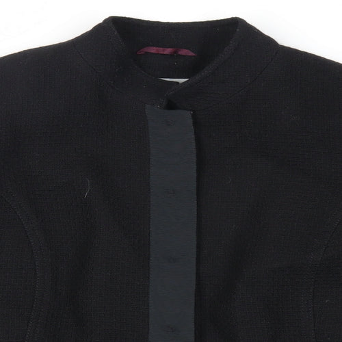 Marks and Spencer Womens Black Jacket Size 16 Snap