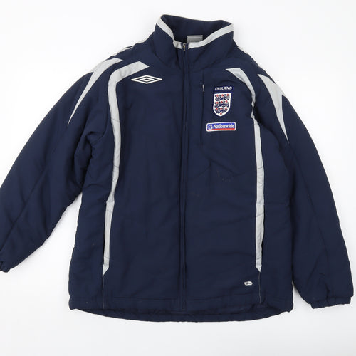 Umbro Womens Blue Jacket Size 16 Zip - England