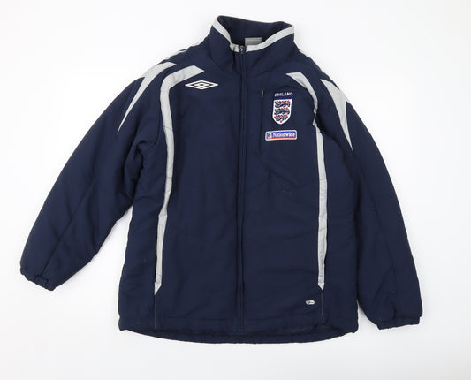 Umbro Womens Blue Jacket Size 16 Zip - England