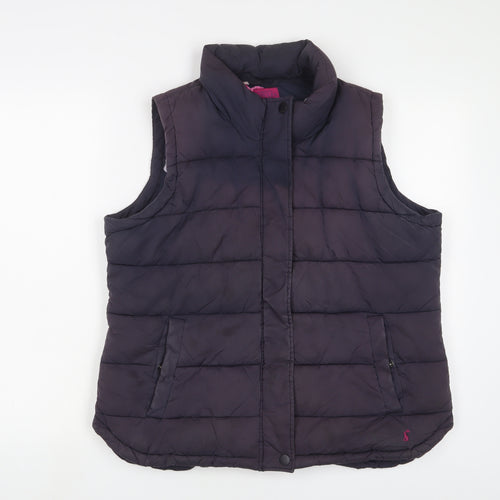 Joules Womens Purple Gilet Jacket Size 16 Zip