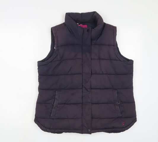 Joules Womens Purple Gilet Jacket Size 16 Zip