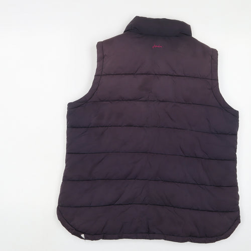 Joules Womens Purple Gilet Jacket Size 16 Zip