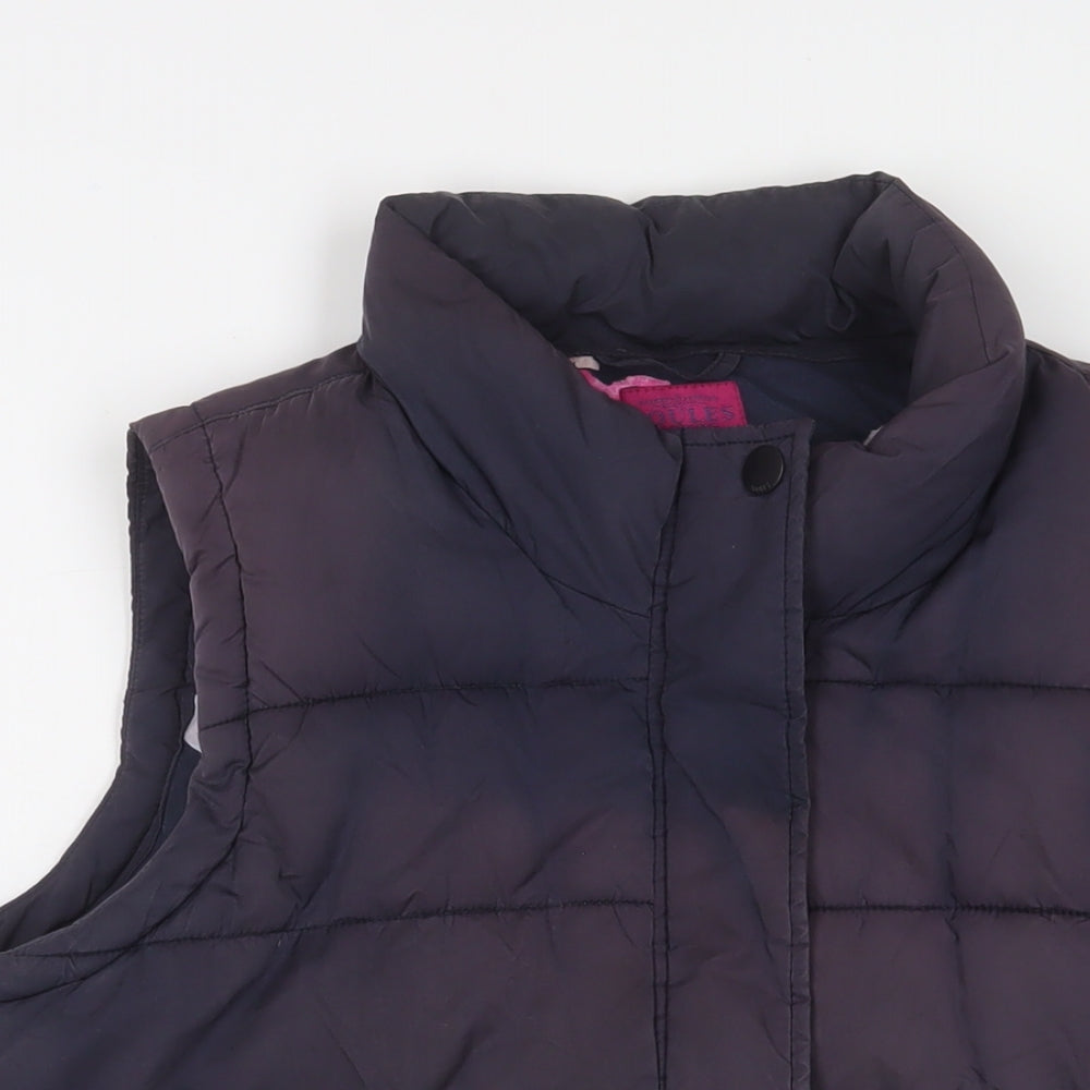 Joules Womens Purple Gilet Jacket Size 16 Zip