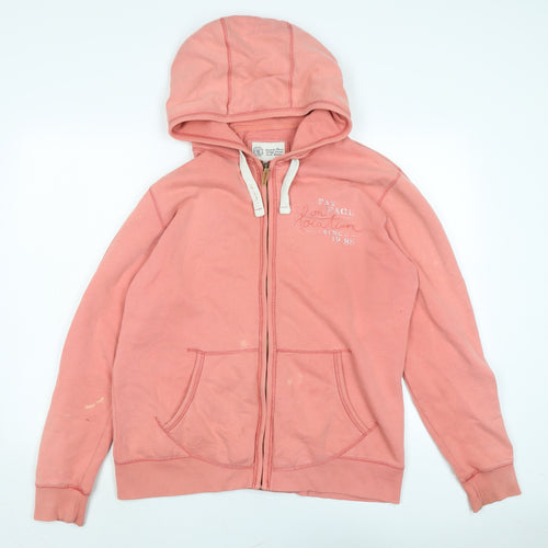 Fat Face Womens Pink Jacket Size 16 Zip - Logo