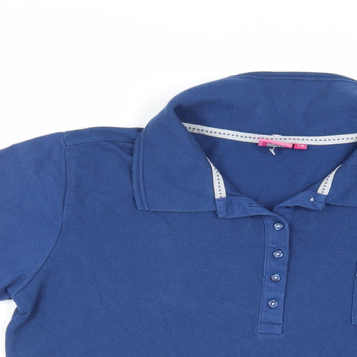 LA Gear Womens Blue Polyester Basic Polo Size 18 Collared - Logo