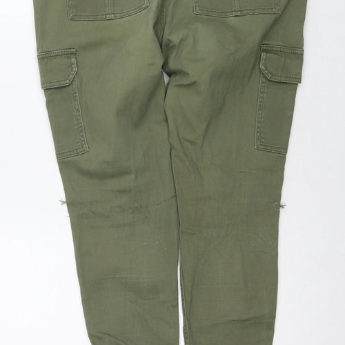 Atmosphere Womens Green Cotton Skinny Jeans Size 12 L27 in Regular Zip - Cargo Style