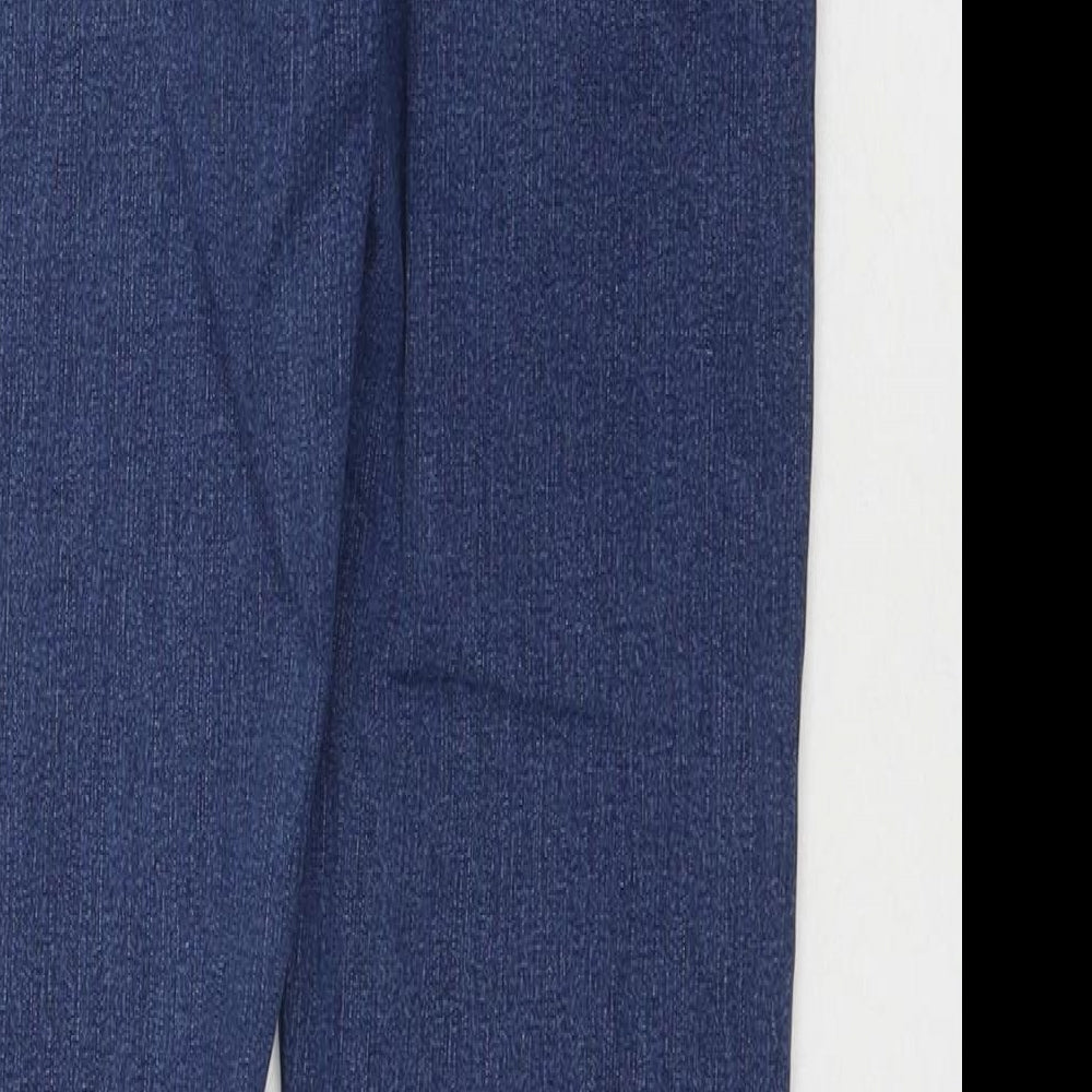 TU Womens Blue Cotton Straight Jeans Size 10 L28 in Regular Zip