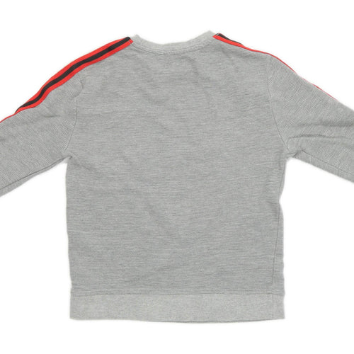 River Island Boys Striped Grey Sweatshirt Age 7-8 Years