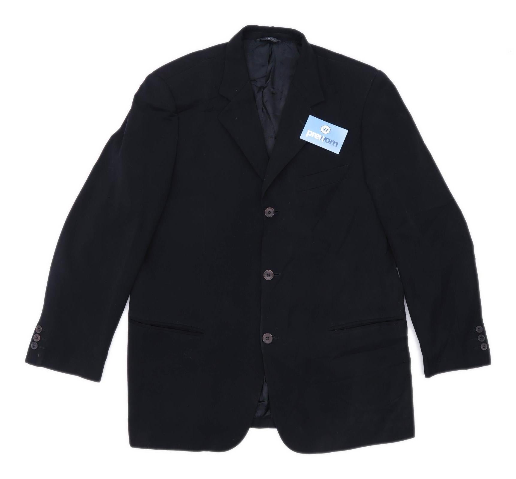 Maurizio Bonas Mens Black Suit Jacket 42 Chest (Regular) – Preworn Ltd