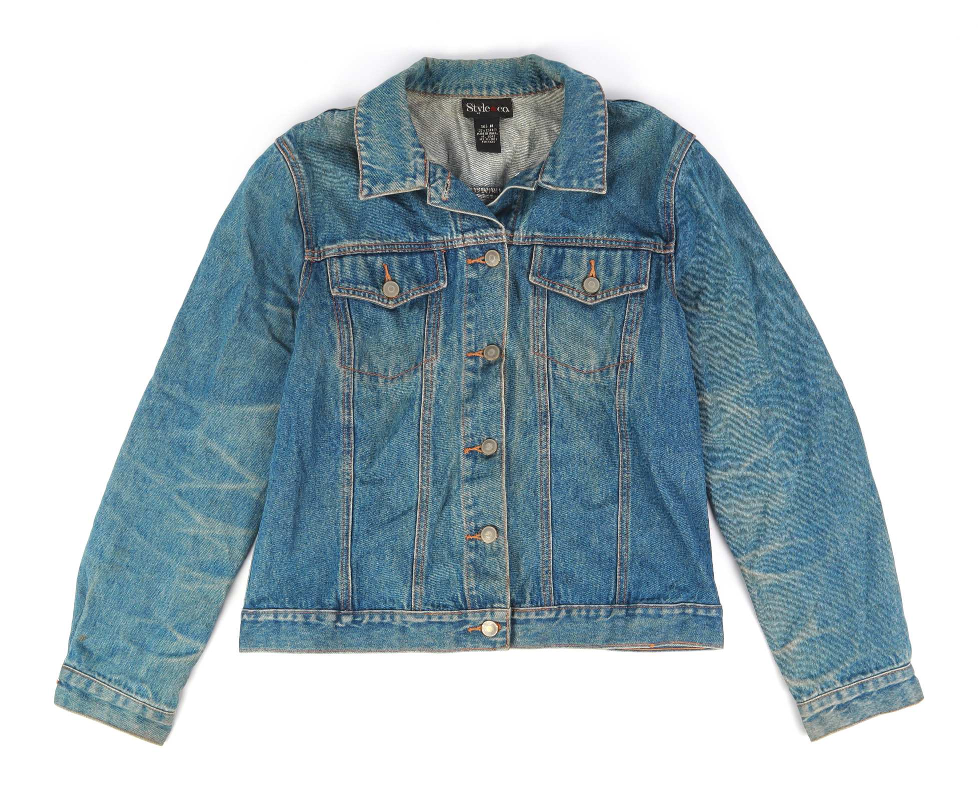 Style and store co denim jacket