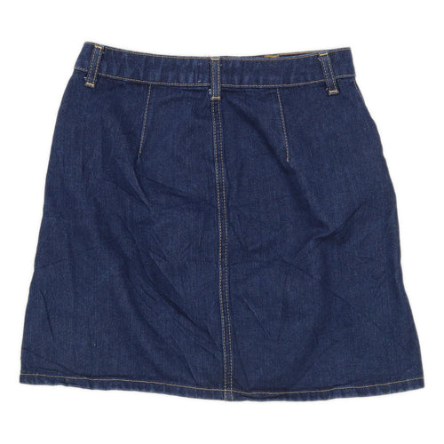 Miss Selfridge Womens Size 6 Denim Blue Skirt (Regular)