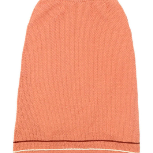 Acuarela Womens Size 12 Wool Textured Pink Skirt (Regular)