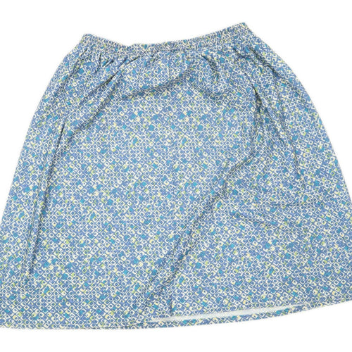 Classics Womens Size W36 Geometric Blue Skirt (Regular)