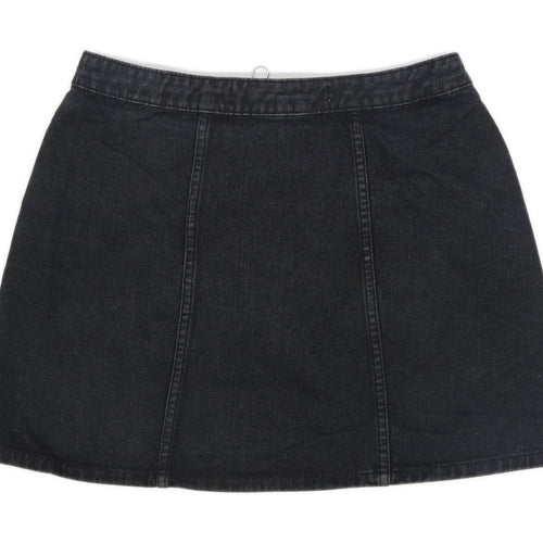 Denim Co Womens Size 10 Denim Black Skirt (Regular)