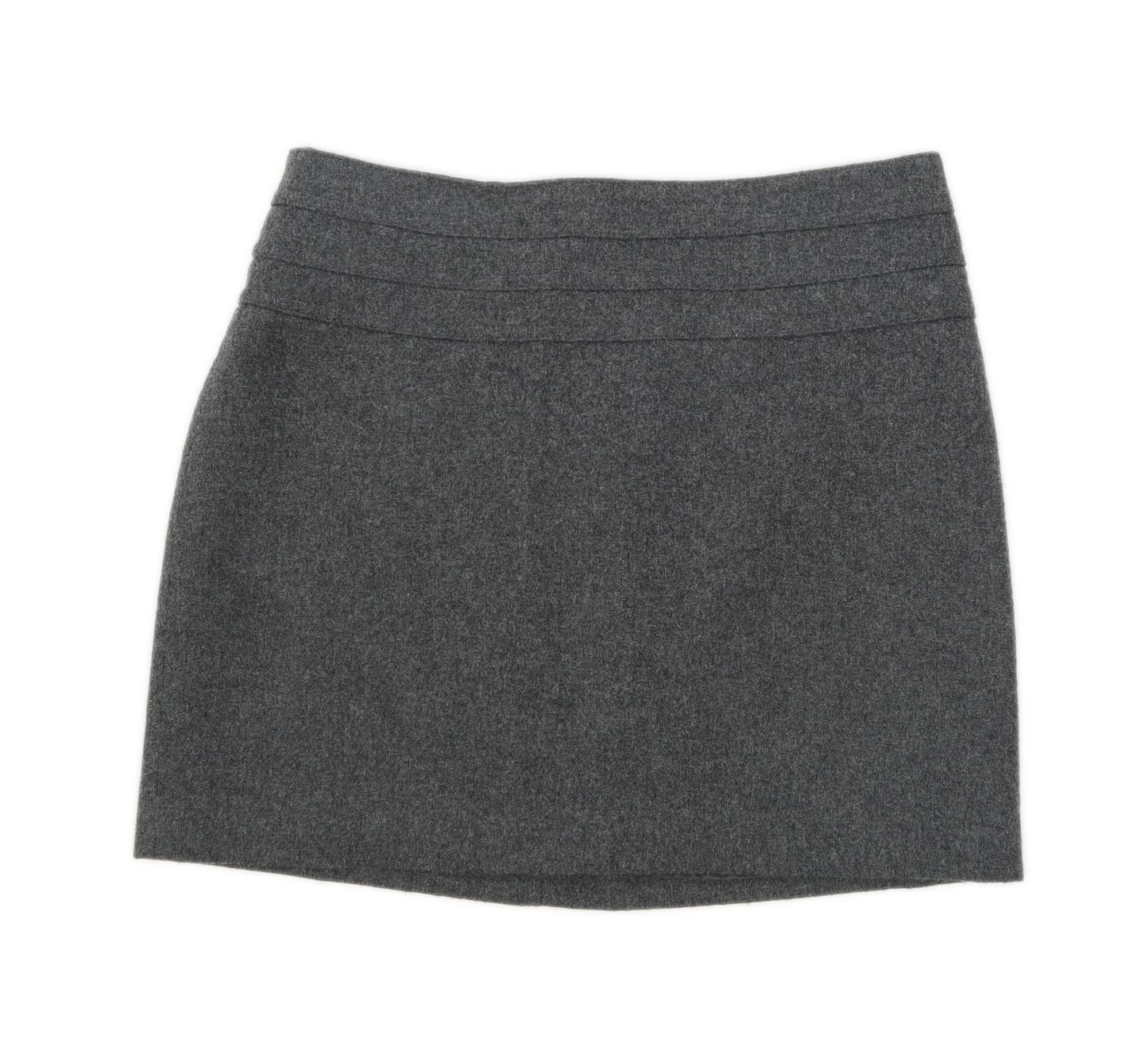 H&M Womens Size 8 Wool Blend Grey Skirt (Regular)
