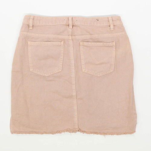 365 Denim Womens Size 10 Denim Pink Skirt (Regular)