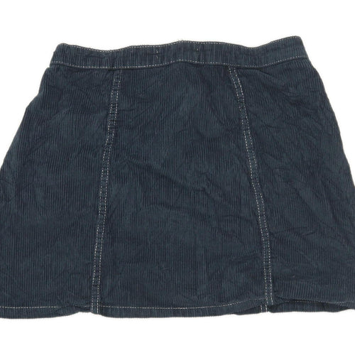 Denim Co Womens Size 12 Corduroy Textured Blue Skirt (Regular)