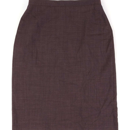 Marks & Spencer Womens Size 12 Purple Skirt (Regular)