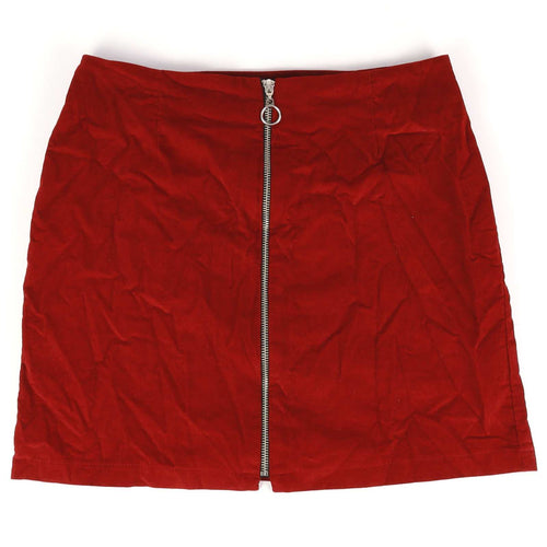 Atmosphere Womens Size 12 Red Cotton Skirt (Regular)