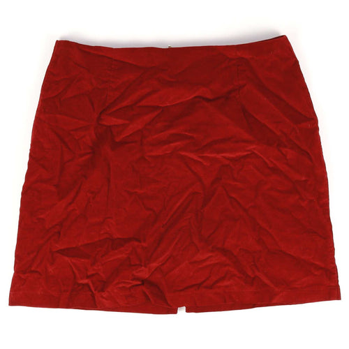 Atmosphere Womens Size 12 Red Cotton Skirt (Regular)